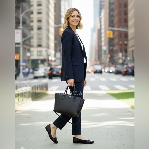 Moxy Black Vegan Ballet Flats Bow Detail | Women’s Size 7.5 | New With Box - Picture 3 of 11